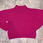 Pink Susan Michaels Mock Neck Knit Sweater Photo 2