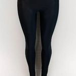 Spanx Leggings Shiny Stretch Black Nylon Elastane Womens Size Large Photo 6