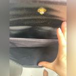 Crossbody black canvas‎ bag with mirror Photo 4