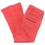Free People  Women’s Size 26 Red Cowgirl Cropped Flare Jeans Photo 0