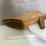 AGL| Nude Patent Leather Designer Heel Tan Size 7.5 Photo 3