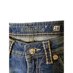 Miss Me  Jeans Medium Wash Low Rise Boot Cut Studs/Gems‎ Size 28 Photo 3