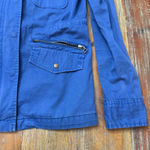 Velvet by Graham & Spencer Blue Utility Jacket S Women’s Chic Classic Photo 3