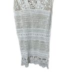 Crotchet Lace Sheer Boho Swim‎ Coverup Beach Midi Dress White Size undefined Photo 3