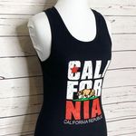California Republic Iconic Flag Tank Top Black Women’s Size XL Photo 2