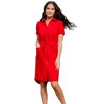 Rachel Parcell  Red Shirt Dress Photo 1