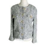 Derek Lam Collective Wool Blend Tweed Jacket Convertible Cape Size 4 Photo 5