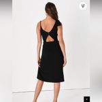 Lulus NWT Lulu’s Savvy Sensation Black Sleeveless Bodycon Dress Size S Photo 2