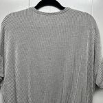Tiffany & Grey Short Sleeve Ribbed Gray Top Women's Size XL Petite Photo 6