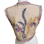 ZARA Floral Embroidered Vest NWT S Photo 4