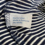 Marine layer  Navy Blue Stripe LongSleeve Tee Shirt‎ Photo 8
