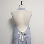 Free People  Blue White Stripe No Rush Halter Sleeveless Midi Dress Large New Photo 4