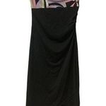 My Michelle  M Black Purple Pink Y2K Long Strapless Dress Retro Geometric NEW Photo 0