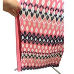 New York & Company High Neck Maxi Dress in Pink Geometric Pattern S/M Photo 4