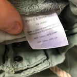 Veronica Beard Jeans Karter Belted Paperbag Shorts in Green Size 0 Cotton Linen Photo 10