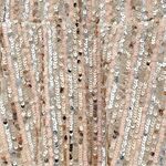 Lulus Sequined Skater Dress Women’s Size XS Throw Some Glitter Rose Gold Wedding Photo 7