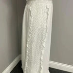 Ivy City Co Whimsical White Tiered Lace Dress Medium Wedding Fairy Modest Bridal Photo 3