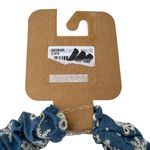 Nordstrom NWT Berry Denim Embroidered Boho Headband Blue Photo 3