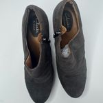 Clarks  Society Gown Pewter Suede Ankle Booties Size 8M Photo 2