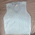 Princess Polly  S/M Light Blue Boxy/Oversized Sweater Vest Photo 1