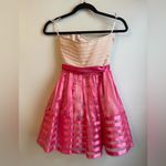 Betsey Johnson Betsy Johnson Party Dress Barbie Pink Strapless Satin Taffeta Size 0 Prom Formal Photo 4