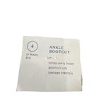 Universal Threads Universal Thread Ankle Boot cut Vintage Stretch Black Raw Cut Jeans Size 4 NEW Photo 5