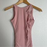 Oh Polly  Iolanda Backless Ruffle Mini Dress Light Pink Size 4 Photo 3