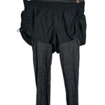 Athleta  Black & Gray Go Getter Knicker Shorts Over Capri Leggings 2 in 1 XS Tall Photo 0