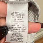 cupio HEATHER GREY Floral Embroidered Bell Sleeve Dress M Photo 6