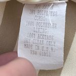 Vtg 80s Yves Cossette Depeche Mode Wrap Belted Dress Faux Two Piece Stripe 6 Tan Photo 4