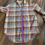 Jones New York  Sport 100% Cotton Flannel Plaid Button Down Shirt Photo 5