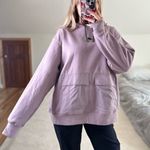 Nike : Dusty Purple Oversized Snap Pocket Hoodie Photo 0