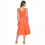 DKNY  Sleeveless Faux Wrap‎ Dress orange size 22W Photo 1