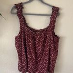 Women's Burgundy Sleeveless Top sz XL from on 34th Photo 0