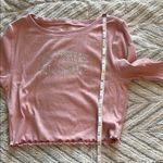 Aeropostale  Pink Long Sleeve Fitted Crop‎ Tee Photo 7