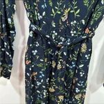 J.Jill  navy blue floral dress  Size SP Photo 5
