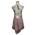 Band of Gypsies Boho Print Halter Mini Dress Handkerchief Hem Size XS Photo 4