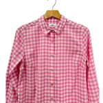Vineyard Vines Pink/White Gingham Button Up Shirt Classic Fit size 2 Photo 2