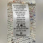 Solemio Confetti Textured Cocktail Dress Sz M Short Sleeve Mini Low Back Party Photo 6