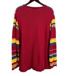 Carole Little Vintage Crewneck Sweater Red Southwestern Striped Size 2X Photo 2