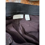 Chico's  dark brown stretch metallic embossed coated snakeskin jegging, Size 25 Photo 6