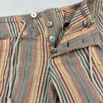Sundance Gigi Cotton Gauzy Multicolor Striped Cabana Pants Button Fly Size XS Photo 7
