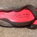 Pas de Rouge Italian Handmade Suede Perforated Wedge 37.5 Brown Size 6.5 Photo 6