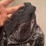 Black Velvet Longline Bustier Bra Top Size undefined Photo 2