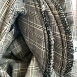 Vintage 80s Leslie Lucks Plaid Puff Sleeve Dress Navy Blue White Midi Retro Photo 10