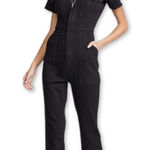 Good American ‎ Black Denim Jumpsuit Photo 0