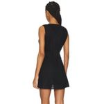 NEW SNDYS. Ellie Wrap Mini Dress‎ in Black Small Photo 1