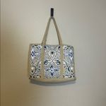 Antik Kraft  Hand-Painted Jute Woven Tote Bag Photo 7