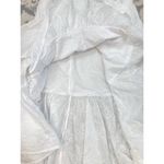 Charter Club New  Dress Womens 16 Eyelet Floral White Wedding Cottagecore Dainty Photo 7