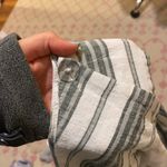 Urban Outfitters UO Linen Striped Midi Wrap Skirt Photo 4